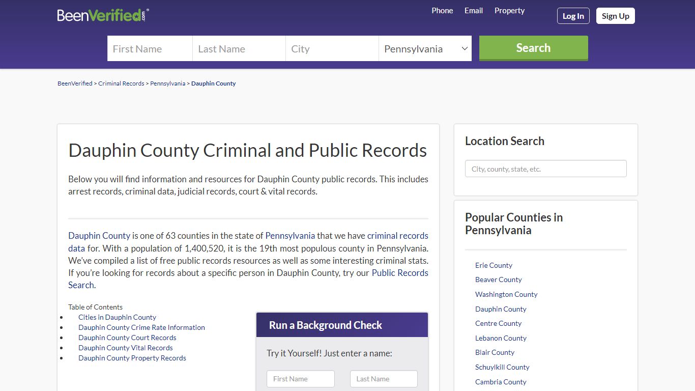 Dauphin County Arrest Records in PA - Court & Criminal ...